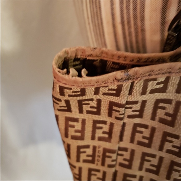 Vintage Fendi Zucchino Tote 100% Authentic - Picture 3 of 7